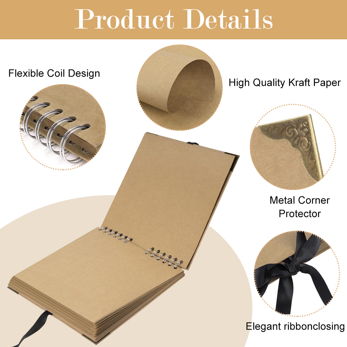 HASTHIP® DIY Scrapbook Album, 8 HASTHIP® DIY Scrapbook Album, 8